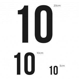 Flocage Numéro Monochrome-10 cm
